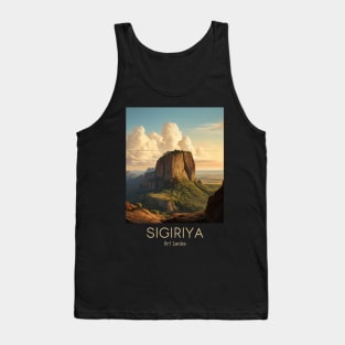 A Vintage Travel Illustration of Sigiriya - Sri Lanka Tank Top